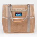 KAVU Alder Lake Mesh Tote Bag in LIGHT BROWN