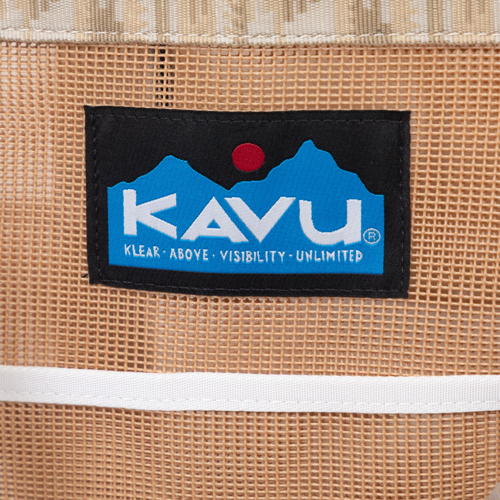 KAVU Alder Lake Mesh Tote Bag in LIGHT BROWN