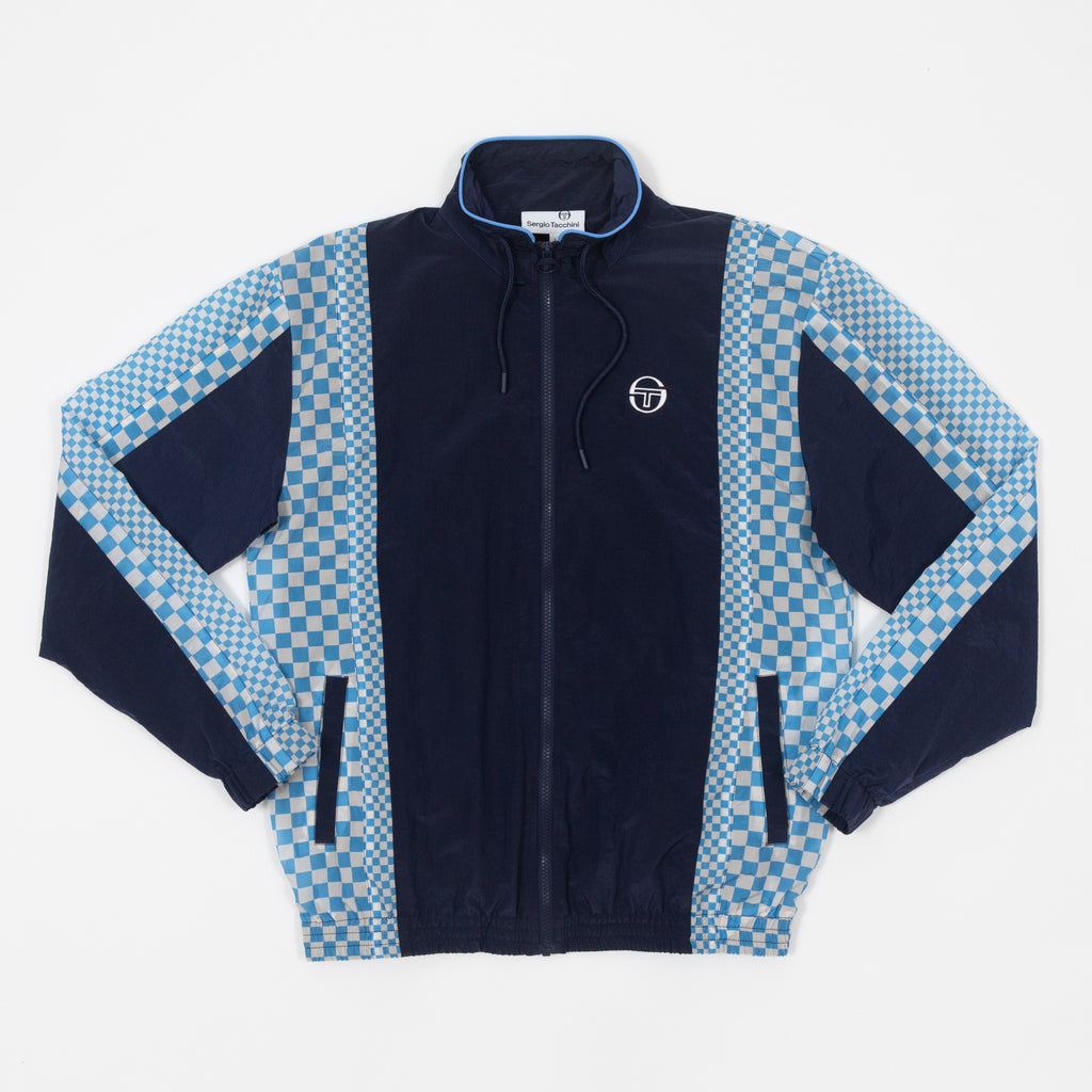 sergio tacchini retro check jacet front view