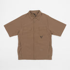 ELLIKER Alston Short Sleeve Shirt in DARK BEIGE