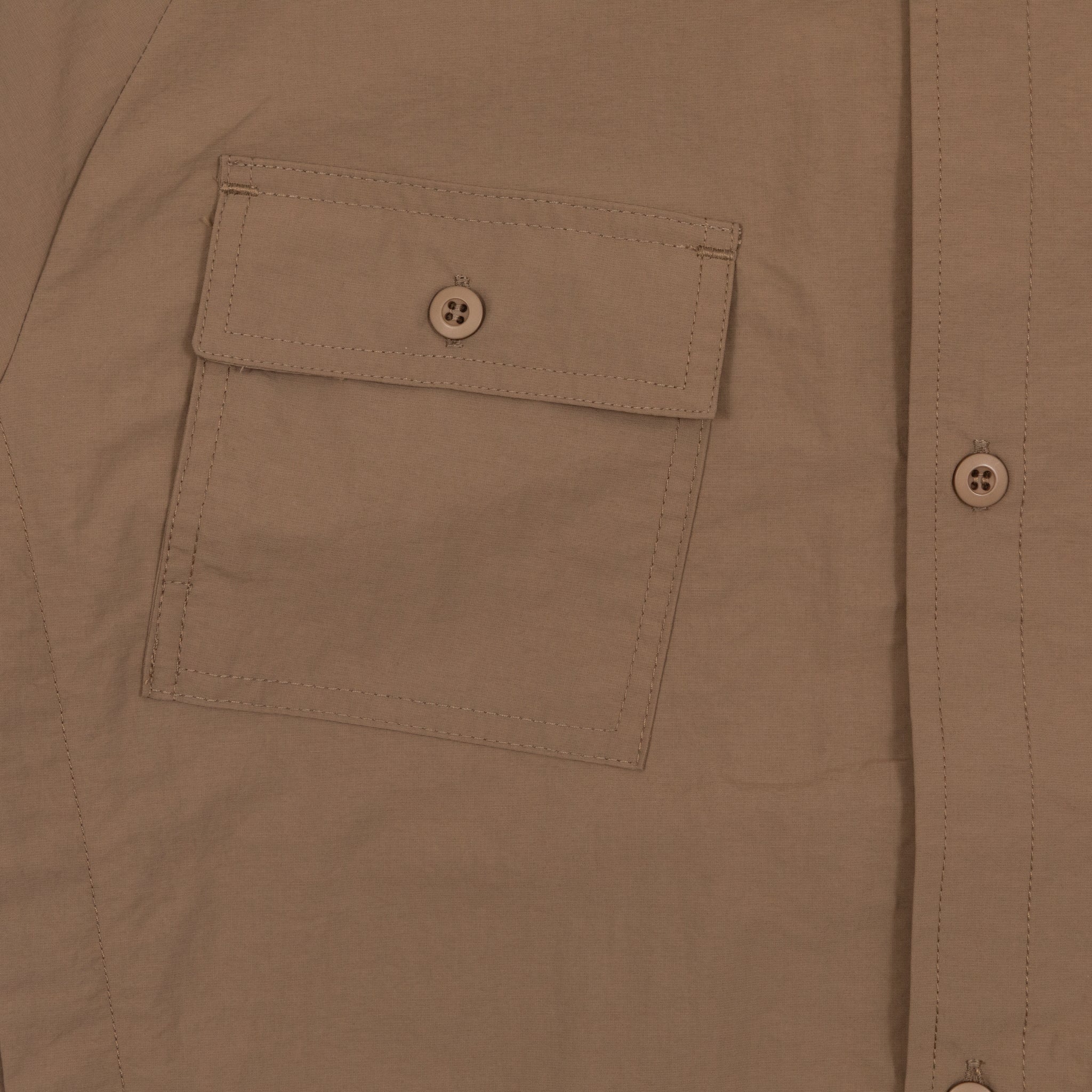 ELLIKER Alston Short Sleeve Shirt in DARK BEIGE
