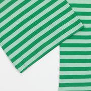 Womens JJXX Amalie Long Sleeve Stripe T-Shirt in GREEN