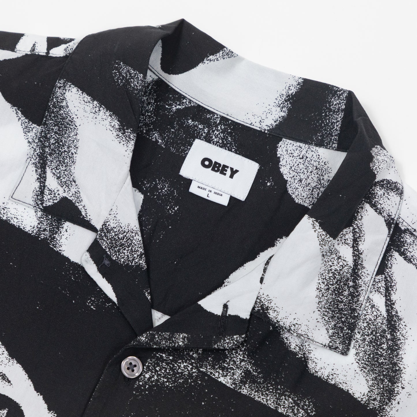 obey ambre swan shirt collar button closure