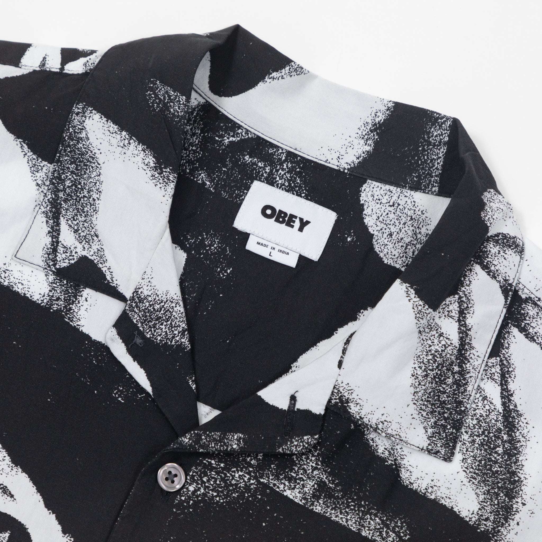 obey ambre swan shirt collar button closure