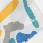 parlez short sleeve shirt yellow blue pattern branding