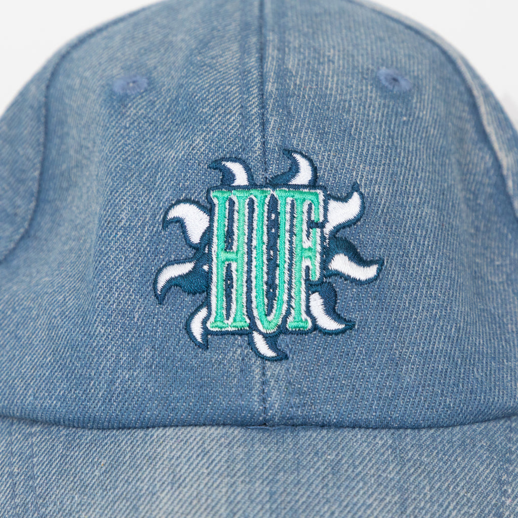 huf apollo cap embroidered logo close up