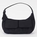 Women's MISFIT SHAPES Aquarius Moon Shoulder Bag in BLACK
