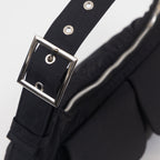 Women's MISFIT SHAPES Aquarius Moon Shoulder Bag in BLACK