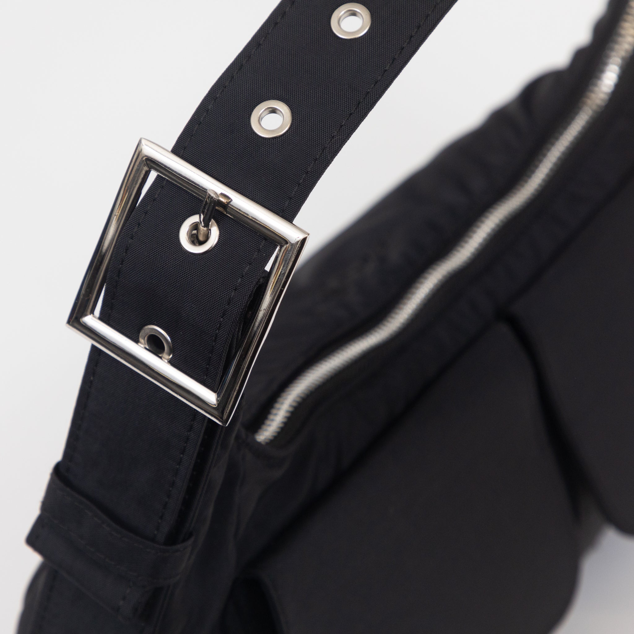 Women's MISFIT SHAPES Aquarius Moon Shoulder Bag in BLACK