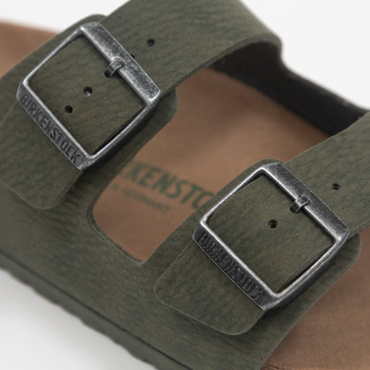 BIRKENSTOCK Arizona Birko-Flor Nubuck Sandals in GREEN