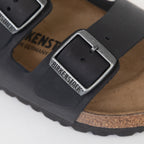 BIRKENSTOCK Arizona Oiled Leather Sandals in BLACK