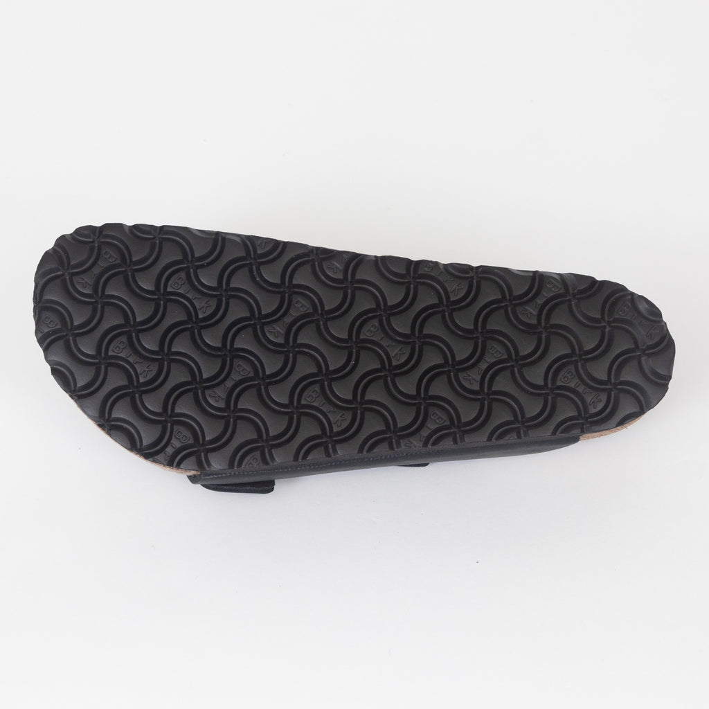 BIRKENSTOCK Arizona Oiled Leather Sandals in BLACK