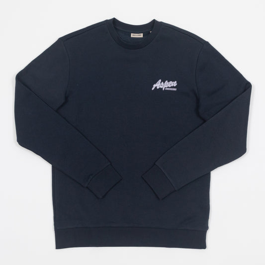 ONLY & SONS Aspen Alpine Ski Resort Sweatshirt in NAVY