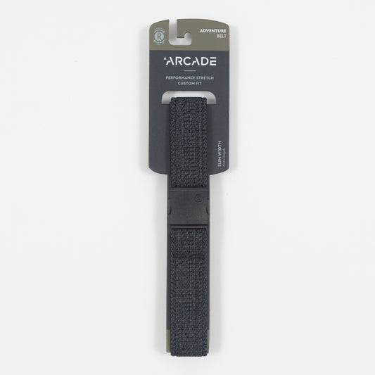 ARCADE BELTS Atlas Slim Belt in HEATHER BLACK