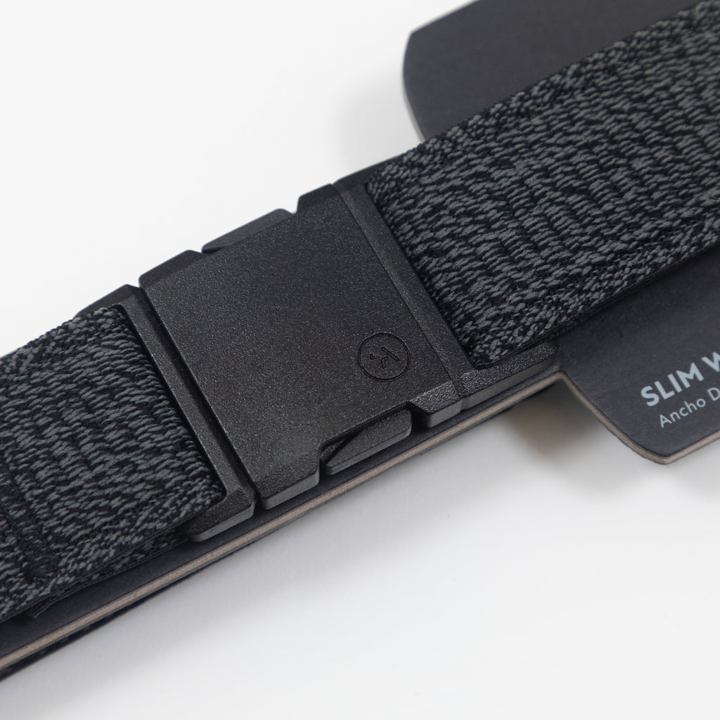ARCADE BELTS Atlas Slim Belt in HEATHER BLACK
