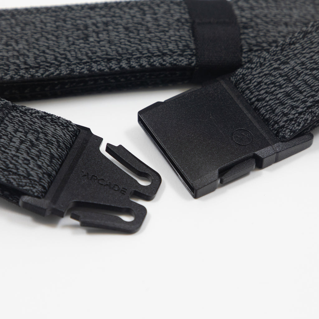 ARCADE BELTS Atlas Slim Belt in HEATHER BLACK