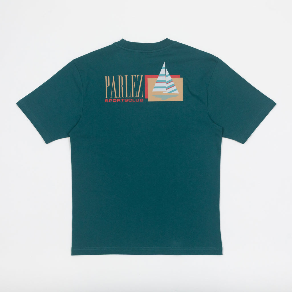 PARLEZ Augria T-Shirt in PETROL GREEN