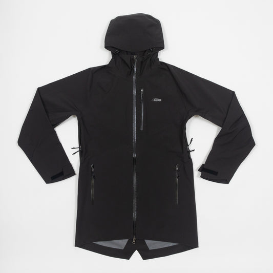 ELLIKER Ayre Long Shell Jacket in BLACK