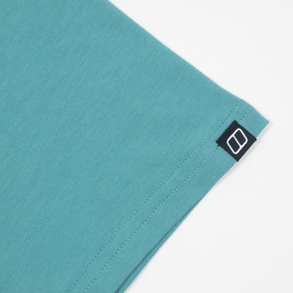 BERGHAUS Front & Back Logo T-Shirt in TEAL