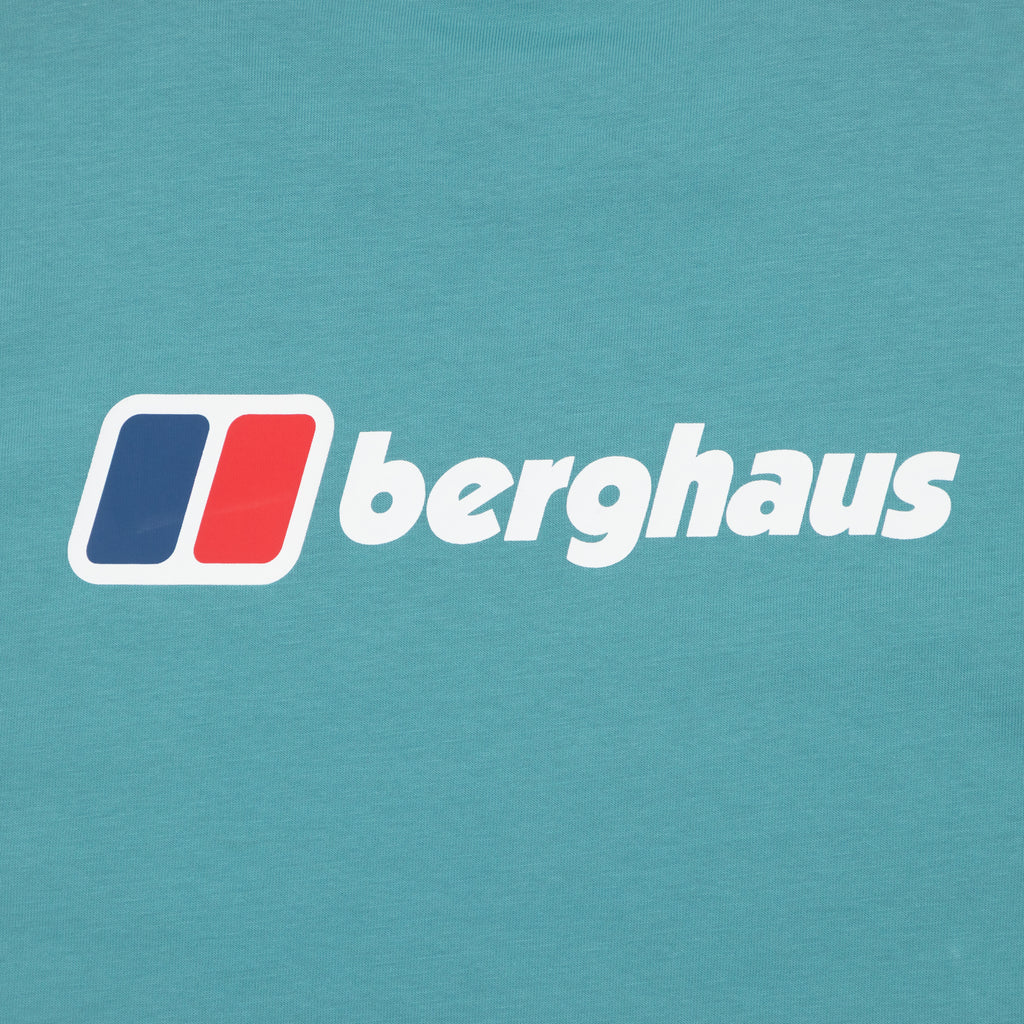 BERGHAUS Front & Back Logo T-Shirt in TEAL
