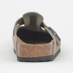 BIRKENSTOCK Boston Mixed Leather Clog in FADED KHAKI