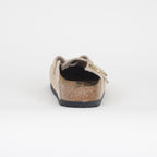 BIRKENSTOCK Boston Suede Leather Sandals in Sandcastle