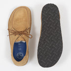 BIRKENSTOCK Utti Lace Suede Leather Shoes in CORK BROWN