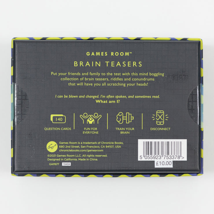 Games Room Brain Teasers Trivia Quiz