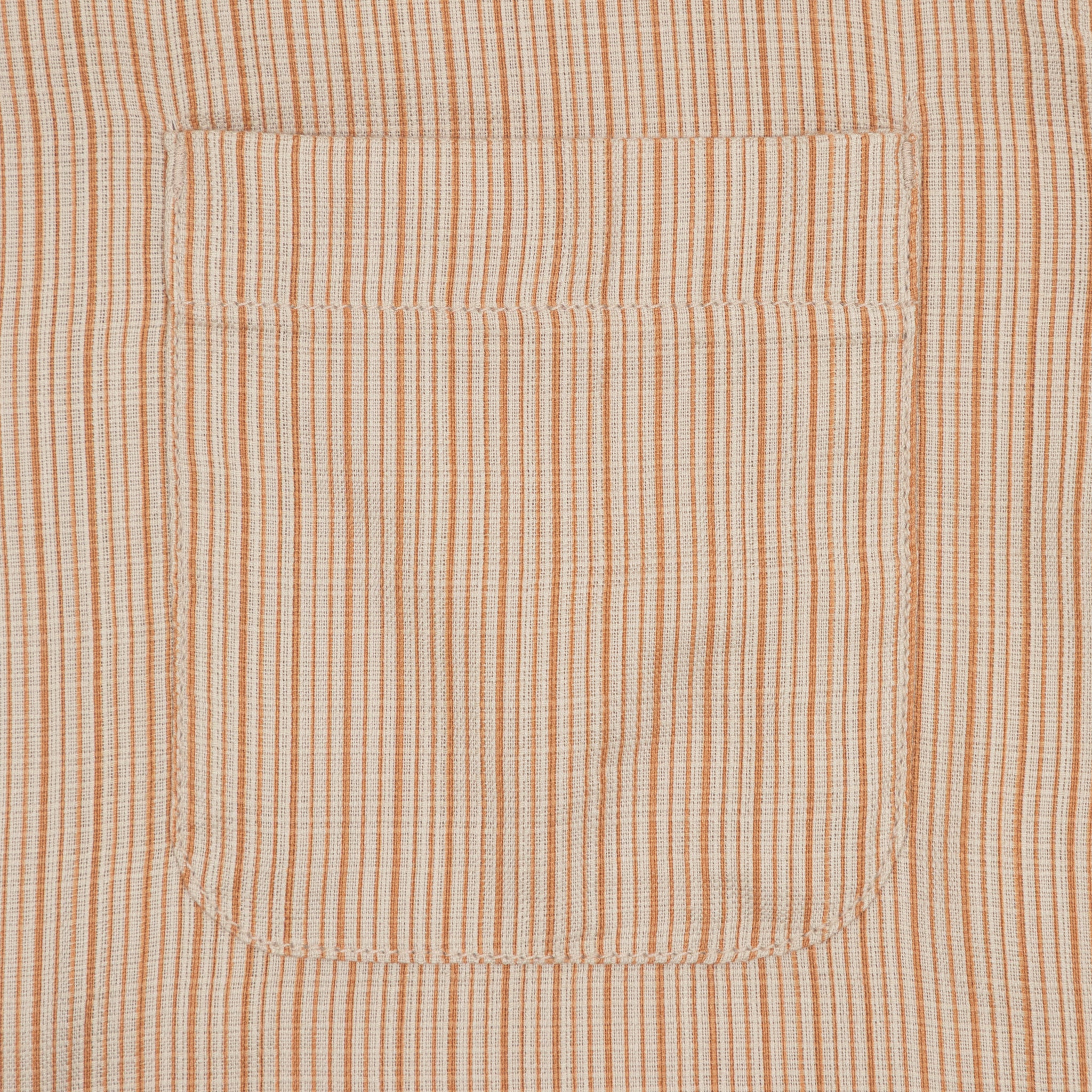 BRIXTON Bunker Slub Shirt in Italian Clay Stripe