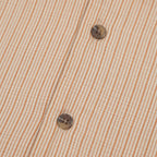 BRIXTON Bunker Slub Shirt in Italian Clay Stripe