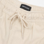 BRIXTON Everyday Corduroy Shorts in Whitecap
