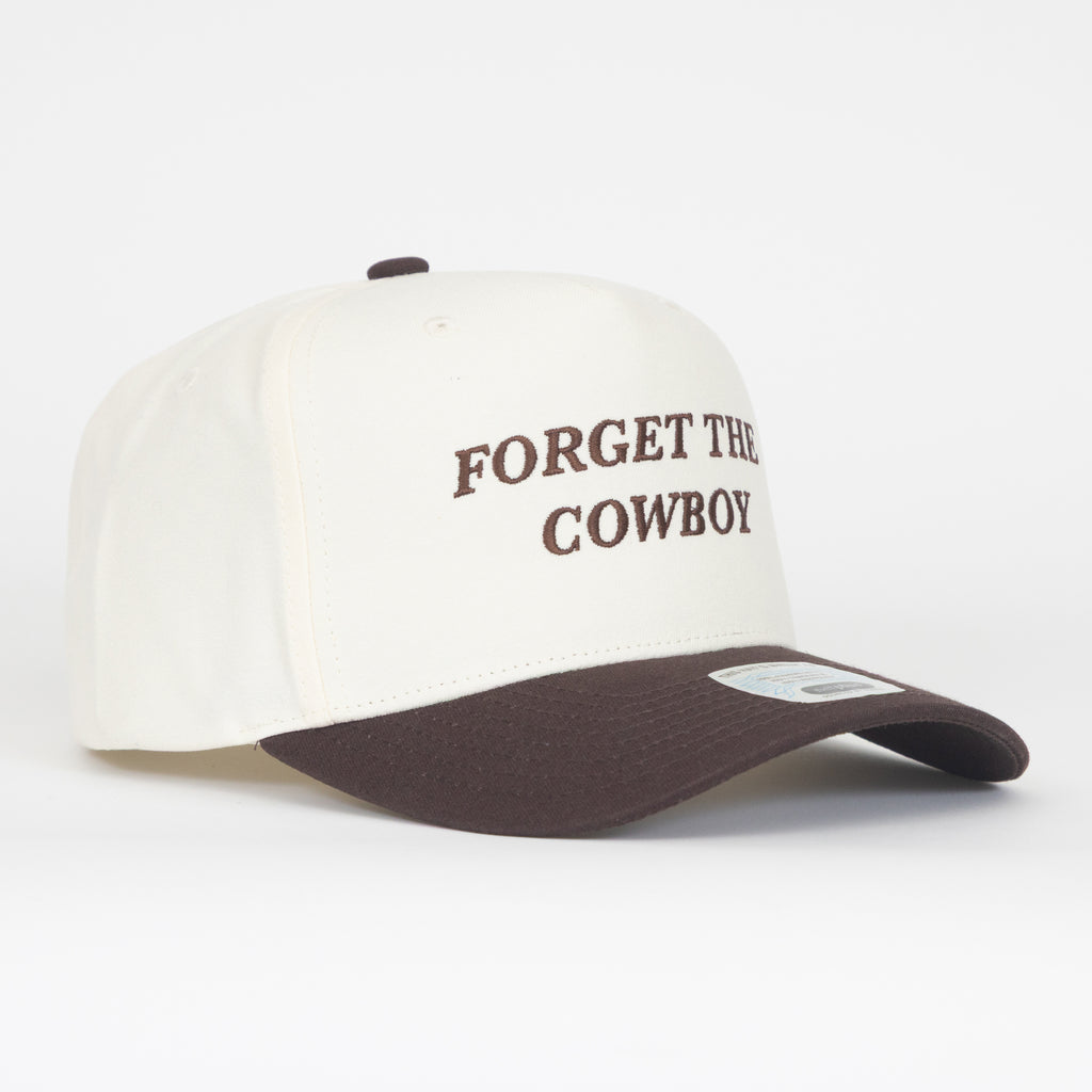 BRIXTON Forget The Cowboy Trucket Hat in CHOCOLATE & OFF WHITE