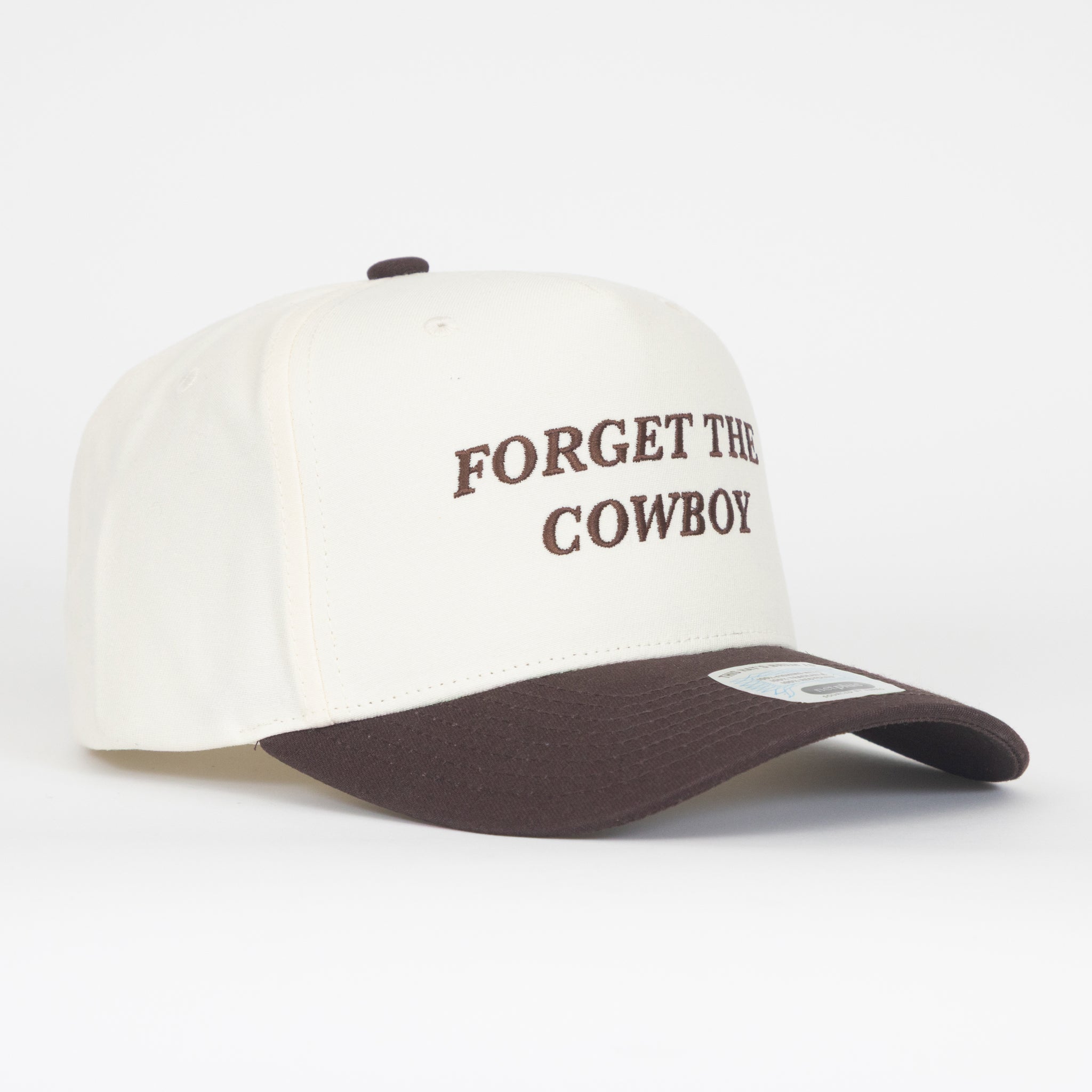 BRIXTON Forget The Cowboy Trucket Hat in CHOCOLATE & OFF WHITE