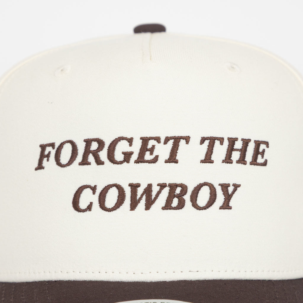 BRIXTON Forget The Cowboy Trucket Hat in CHOCOLATE & OFF WHITE