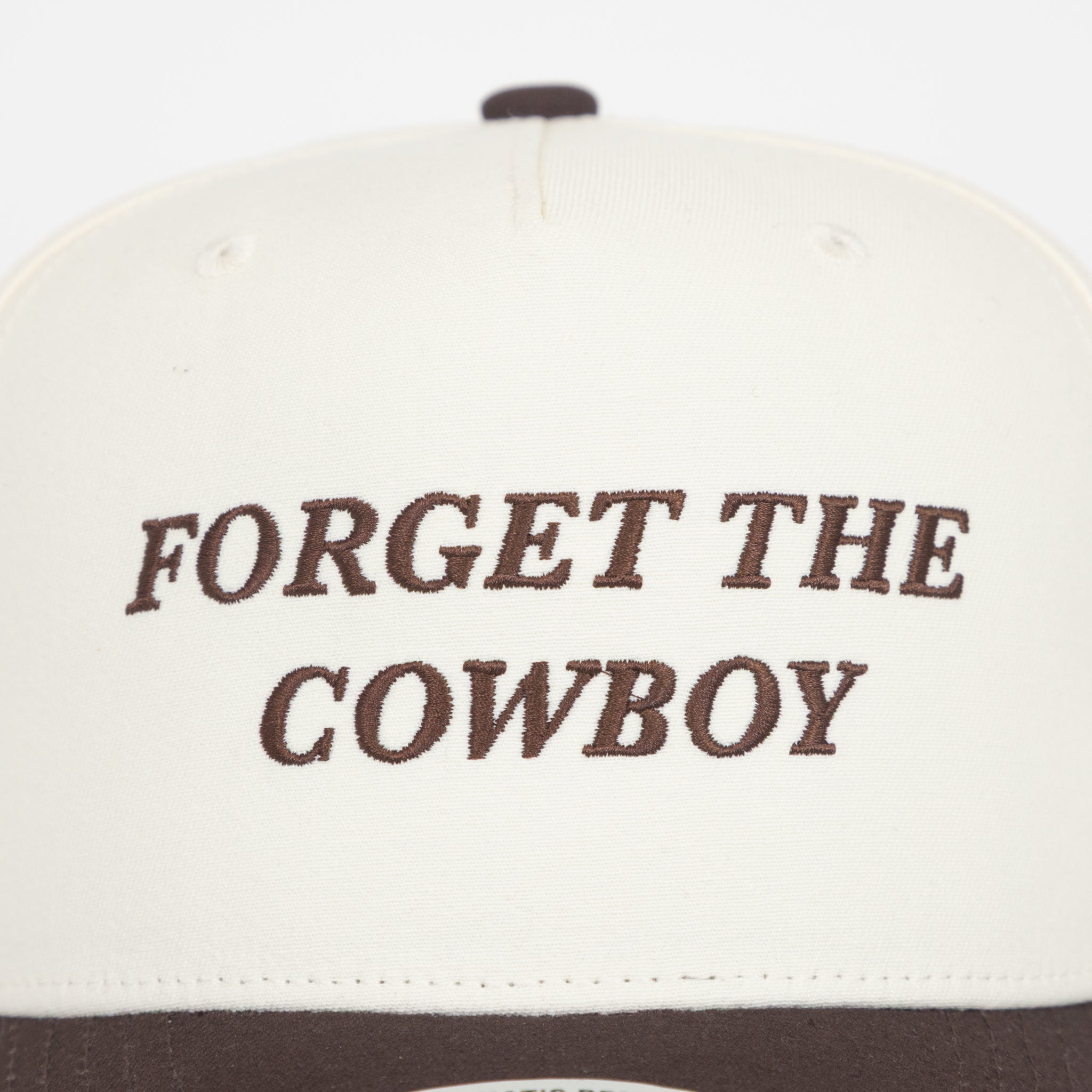 BRIXTON Forget The Cowboy Trucket Hat in CHOCOLATE & OFF WHITE