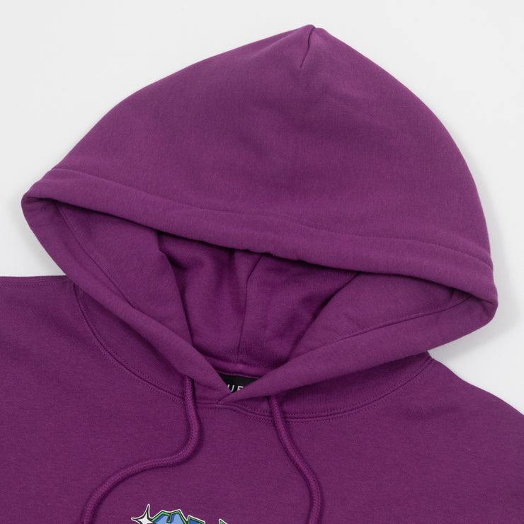 HUF Bad Cat Pullover Hoodie in PURPLE