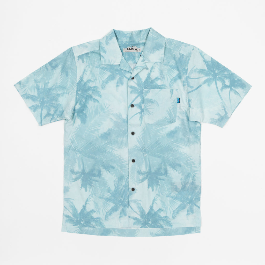 KAVU Bainbridge Patterned Shirt in BLUE
