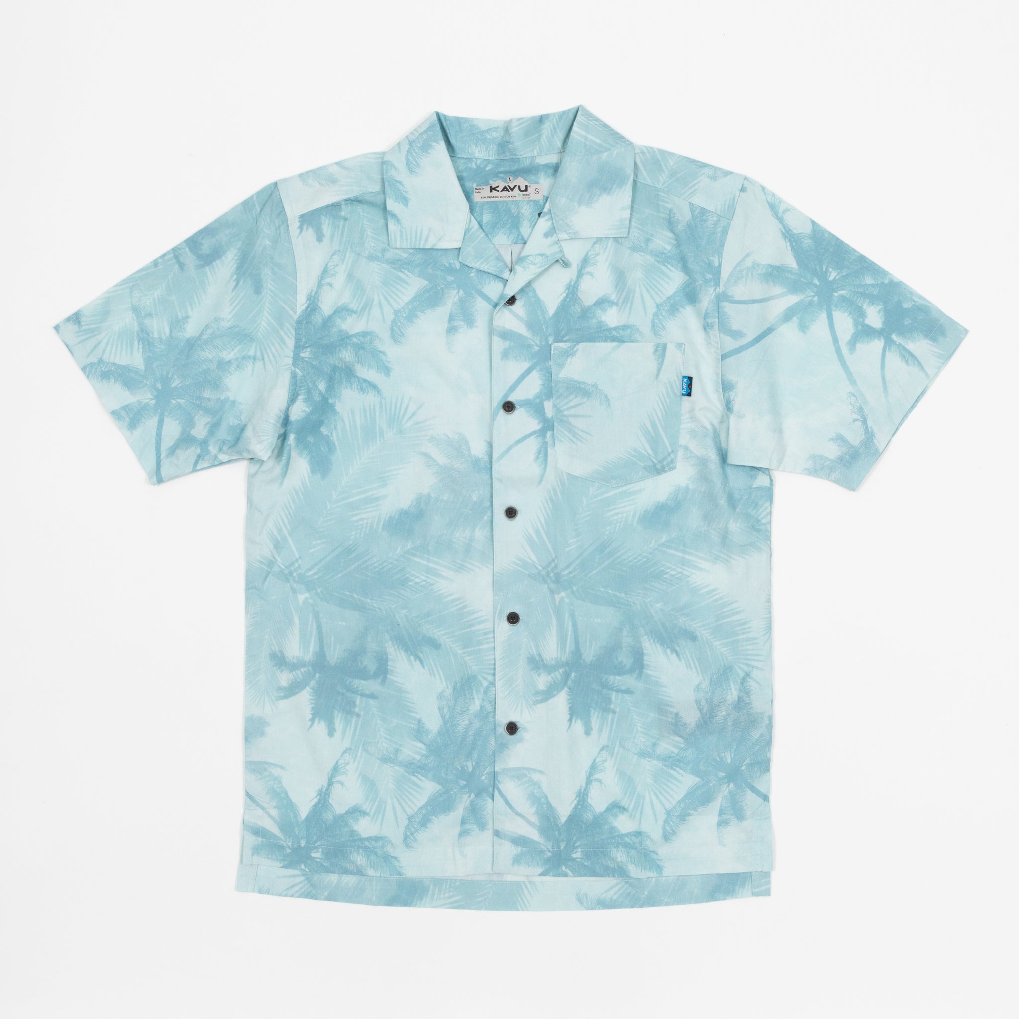 KAVU Bainbridge Patterned Shirt in BLUE