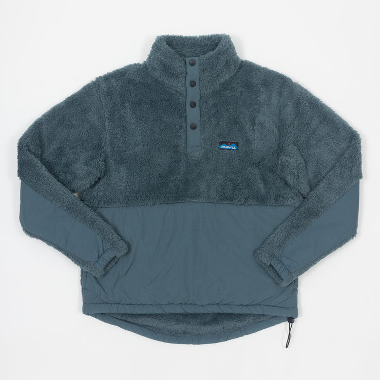 KAVU Balsa Sherpa Pullover Fleece in TEAL