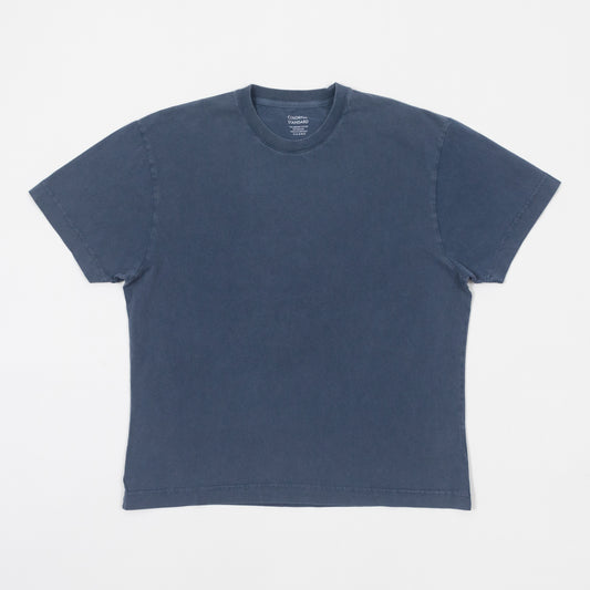 COLORFUL STANDARD Basic Oversized T-Shirt in BLUE