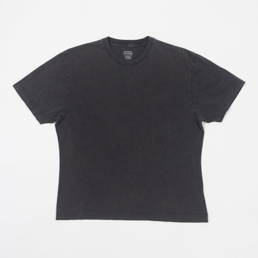 COLORFUL STANDARD Oversized T-Shirt in Faded Black