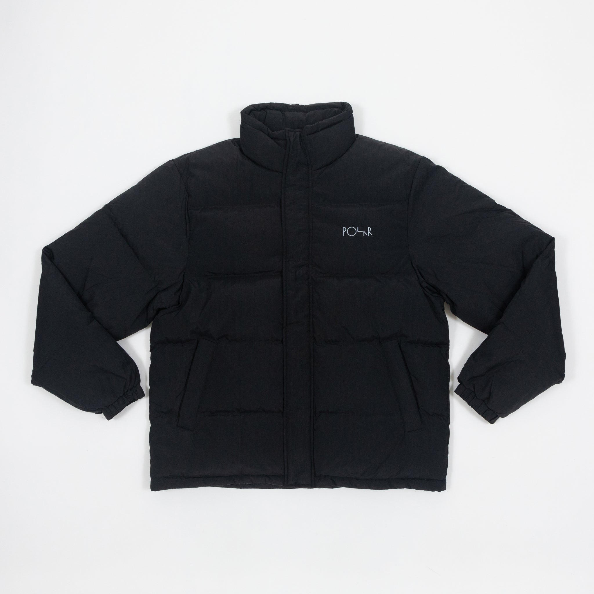 POLAR SKATE CO. Basic Puffer Jacket in BLACK