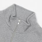 COLORFUL STANDARD Basic Quarter Zip in HEATHER GREY