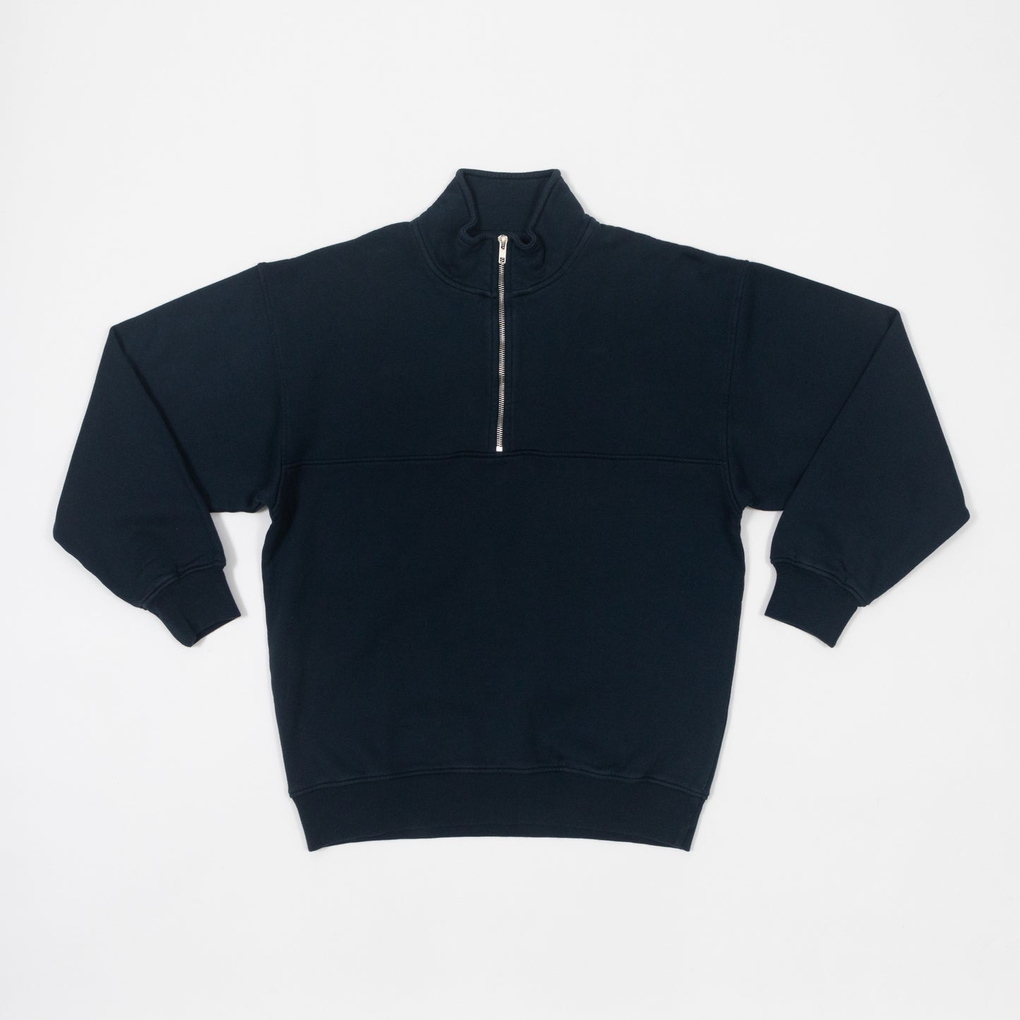 COLORFUL STANDARD Basic Quarter Zip in NAVY BLUE