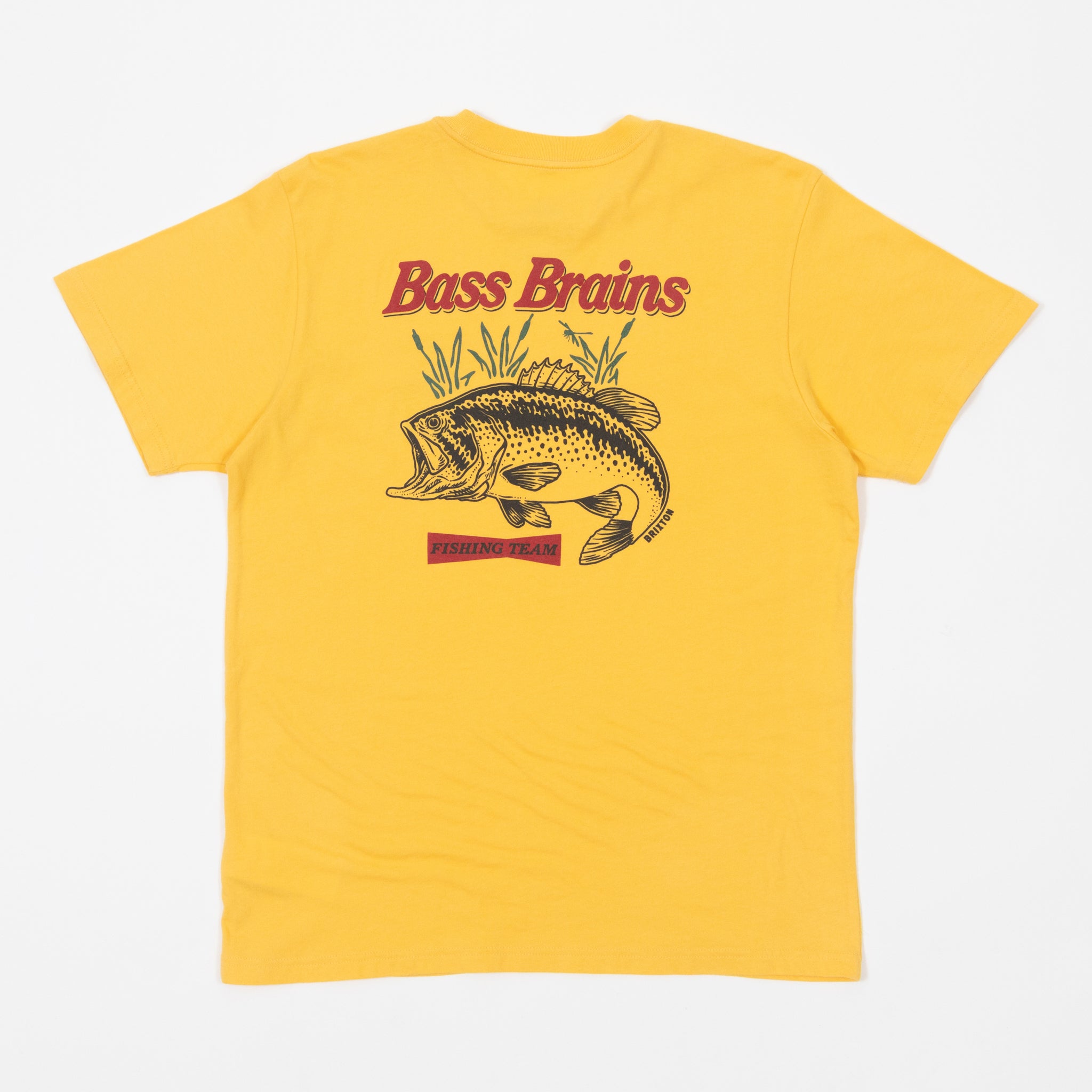BRIXTON Bass Brains T-Shirt in YELLOW