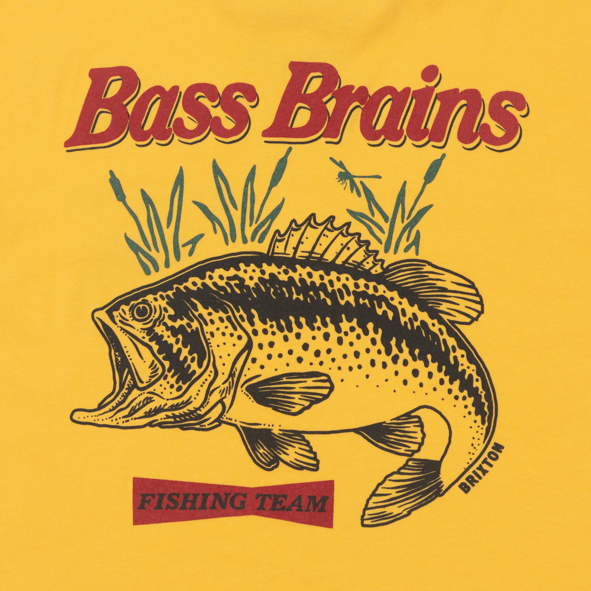 BRIXTON Bass Brains T-Shirt in YELLOW
