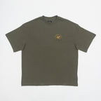 BRIXTON Bauer HW T-Shirt in OLIVE GREEN CLASSIC WASH