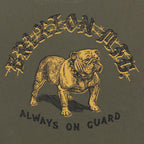 BRIXTON Bauer HW T-Shirt in OLIVE GREEN CLASSIC WASH