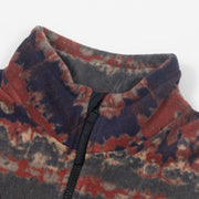KAVU Bay Ridge Fleece in RED TIE DYE