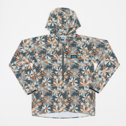 Womens KAVU Bay Breeze Quarter Zip Jacket in SPRING BLOOM